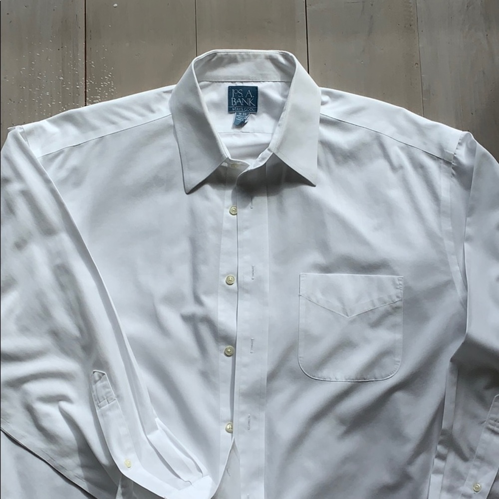 Men’s White French Cuff Dress Shirt 16-33
